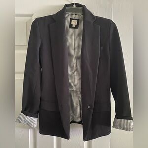 a new day Black Blazer with Striped Lining